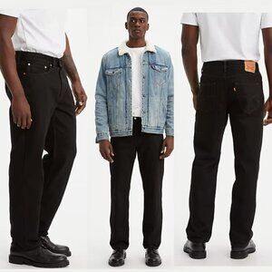 Levi’s Black 550 RELAXED FIT Straight Leg Jeans Size 36 /29